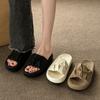 Cool Slippers Women's Summer Wear New Thick-soled Casual Beach Sandals Fashionable Women's Maternity Bread Flip