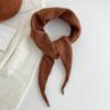 Sweet Knitted French Headscarf Warm Triangle Scarf Women's Korean Versatile Solid Small Shawl Scarf Neck Shoulder Protection