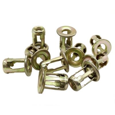 10X Car Metal Screw Base Clamp Auto Trunk Nut License Plate Fastener Clips 10mm