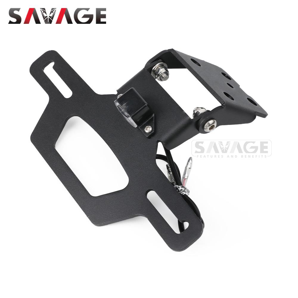 ZX-4R ZX-25R Rear License Plate Holder For KAWASAKI NINJA ZX4R ZX4RR ZX25RR Motorcycle Tail Tidy Fender Eliminator LED Light