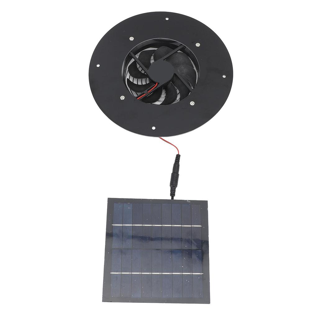 Solar Powered Exhaust Fan 10W Solar Panel High Efficiency Low Noise Solar Ventilation Fan for