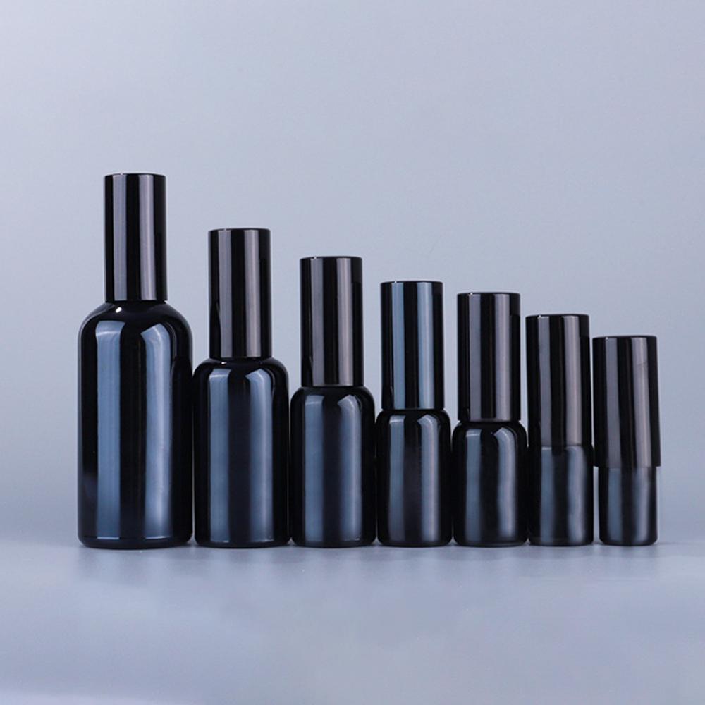5-100ml Black Spray Oil Bottle Amethyst Spray Bottle 30ml Matte Black Perfume Spray Bottle