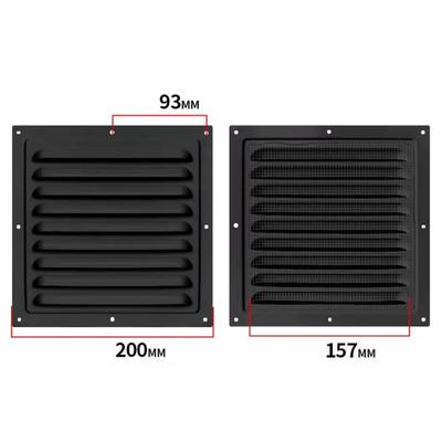 Aluminum Alloy Air Vent Grille Heating Cooling Vents Plate Exhaust Outlet Window Square Vent Metal 200*300mm/200*400mm