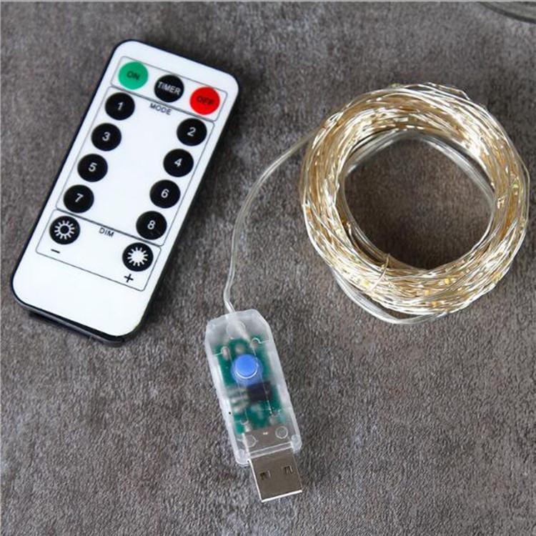 Remote-Control LED Copper Wire Lights - Creative Modern Design