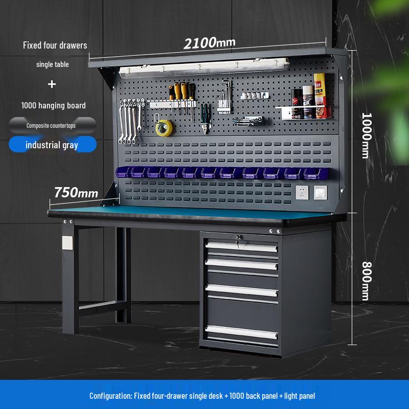 Heavy-Duty Stainless Steel Anti-Static Workbench for Laboratory and Workshop Use
