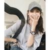Denim Baseball Cap With Letter Print And Adjustable Fit For Casual Men Women