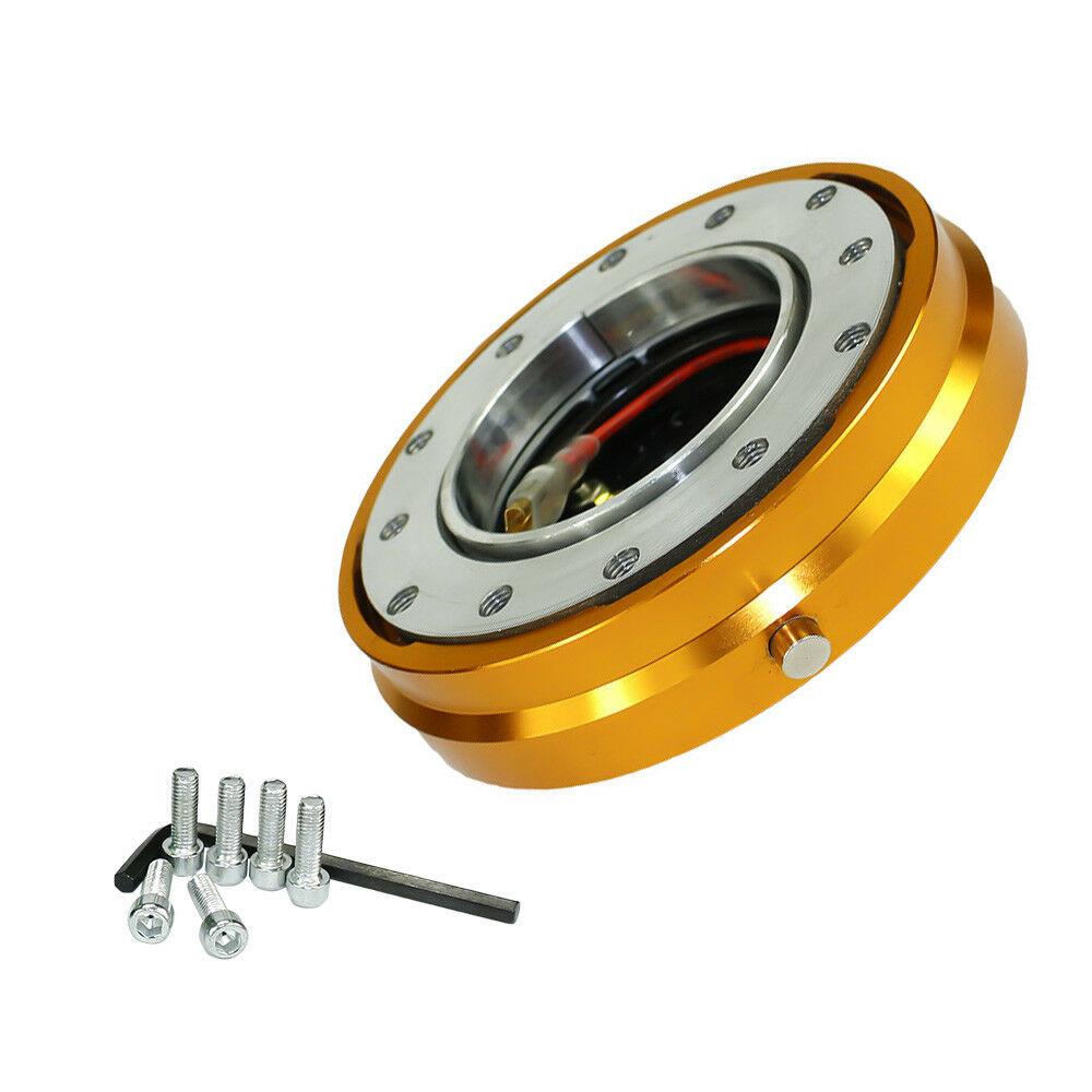 Tunn Version 6 Håls Universell Bil Auto Racing Ratt Snabbfäste Navadapter Snap Off Boss Kit Modifiering