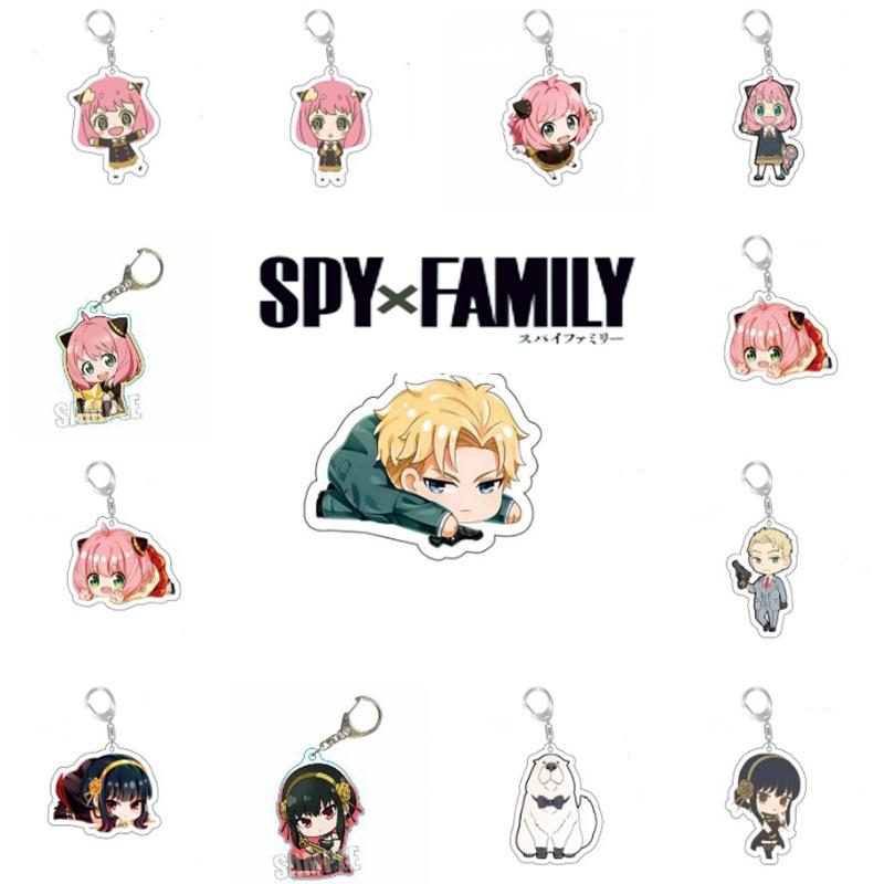 Spy×family Anya Yor Loid Forger Acrylic Keychain Bag Pendant Figure Gift Kid