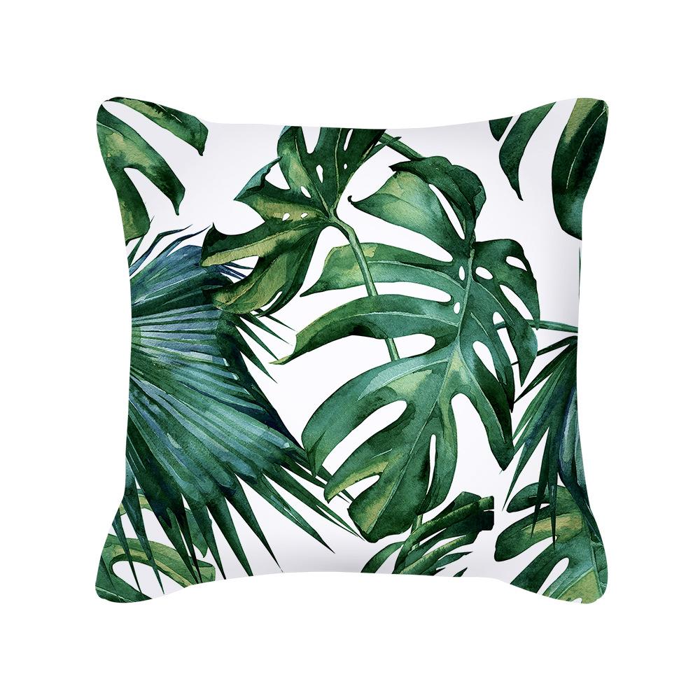 New Nordic Home Green Plant Tropical Fruit Pillowcase Without Pillow Core Cushion Cover Waist Pillowcase