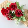 Artificial Flowers High-Density Silk Fabric Soft Touch Waterproof Flexible Branches Window Display Fake Flowers Wedding Hotel Decor