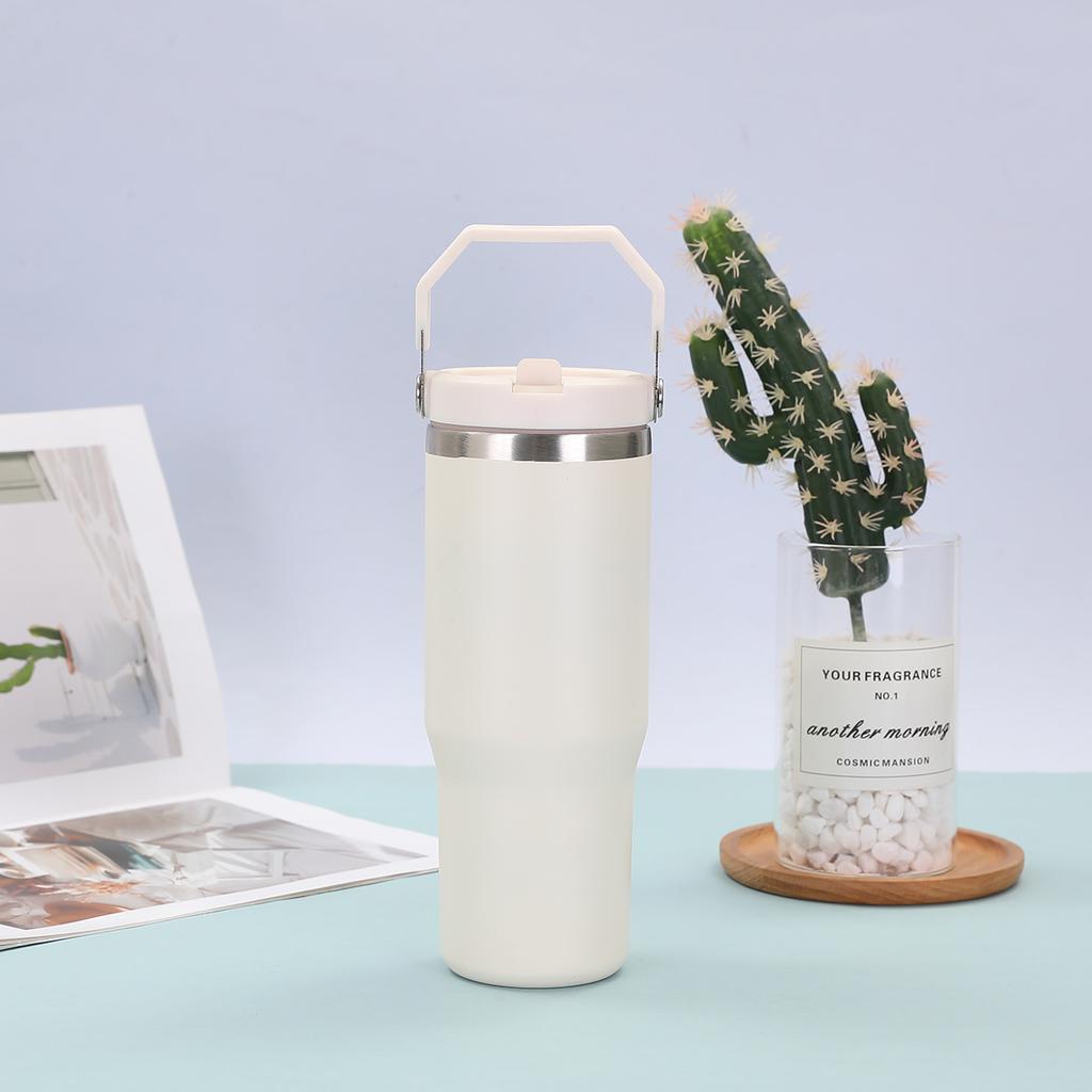 Sticlă termo din oțel inoxidabil ceașcă de cafea izolație portabilă cană de fitness de călătorie balon de vid rezistent la scurgeri