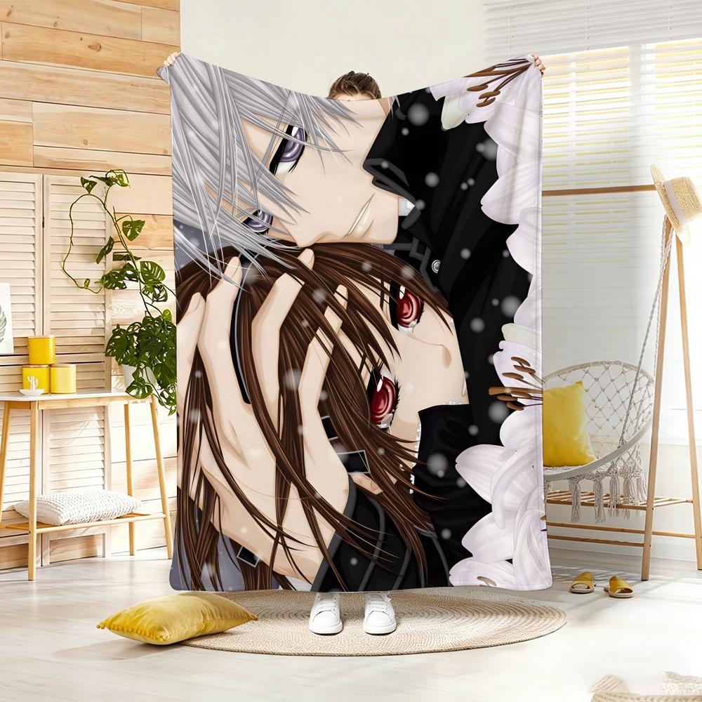 Animation V-VampireS KnightS Throw Soft Warm Throw Blanket for Bedroom Living Room Bed Travel Camping Picnic Gift