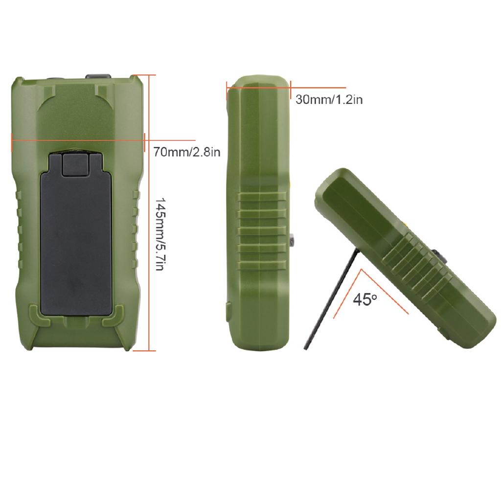 168B Digital Portable Auto Range Multimeter 6000 counts LCD Display Backlight Ammeter Voltmeter AC/DC Voltage Measuring Army green New