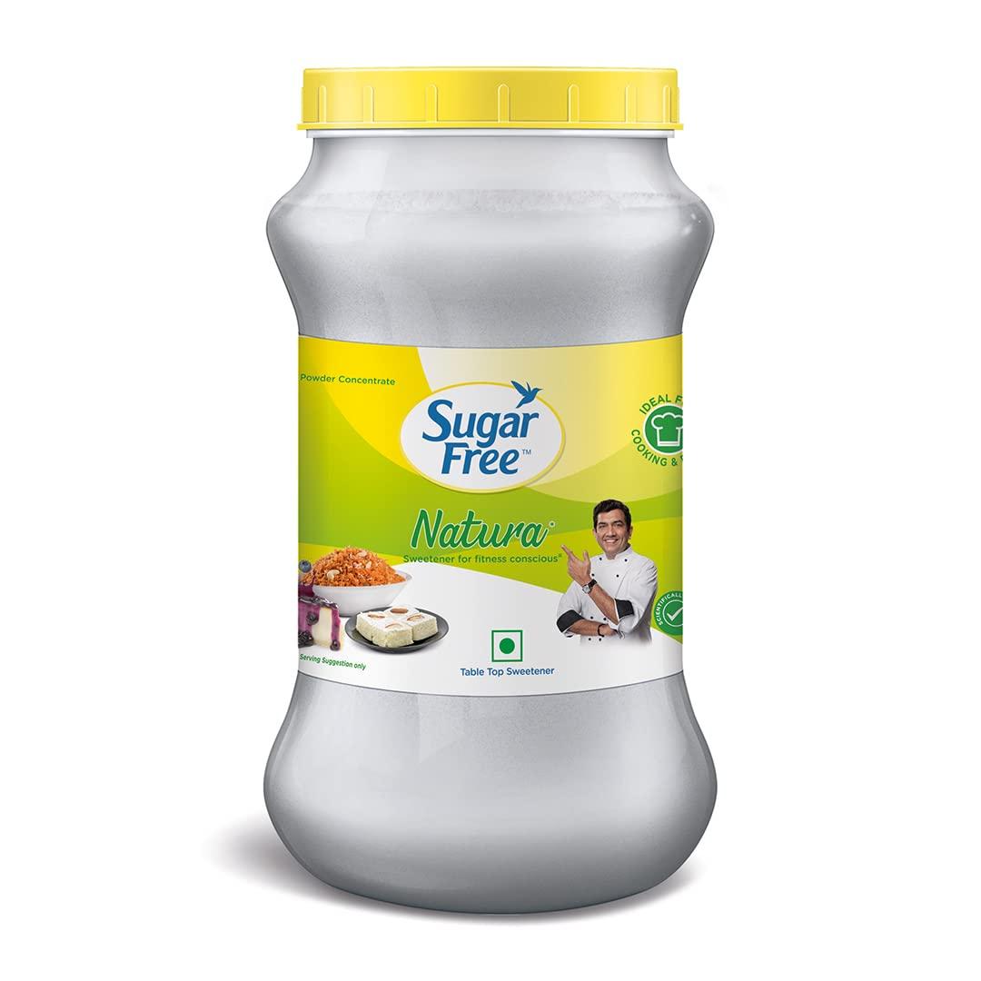 

Sugar Free Natura 1Kg Jar Zero Calorie Sweetener for Baking, Cooking, Hot & Cold Beverages, Pack of 1