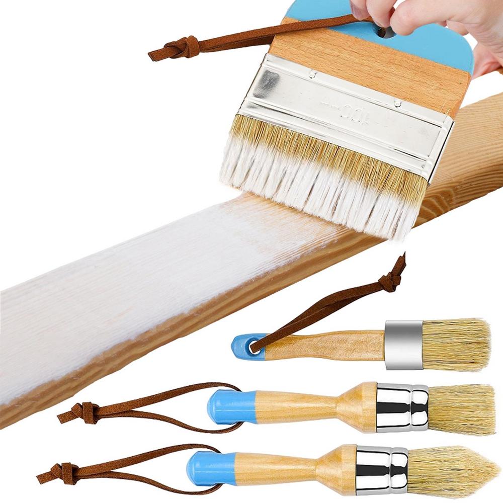 Chalk And Wax Paint Brush Multi-Purpose Crayon Brush Waxing Painting Tool Safe And Practical Waxing Brushes For Furniture Home