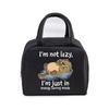 Cute Otter Printing Lunch Bags Women Portable Insulated Tote Bags Cartoon Otter Sloth Graphics Thermal Foods Eco Kids Lunch Bags