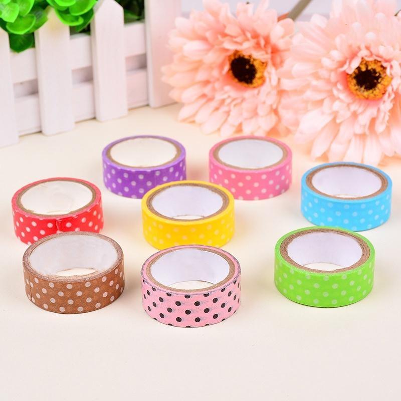 10 Pcs Washi Tape Roll Decorative Sticky Paper Masking Tape Adhesive(Size:10M)