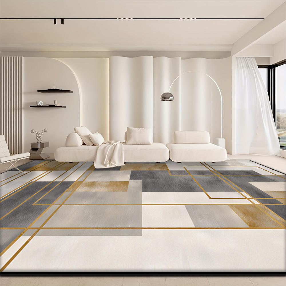 French Style Light Luxury Carpet Living Room Decoration Soft Fluffy Non-slip Floor Mat Bedroom Cloakroom Entrance Rugs Washable