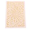 1Sheet Gold/Silver Non Piercing Lip Nails Sticker Self Adhesive Waterproof Fake Lip Nail Eyebrow Nose Nail Belly Button Jewelry