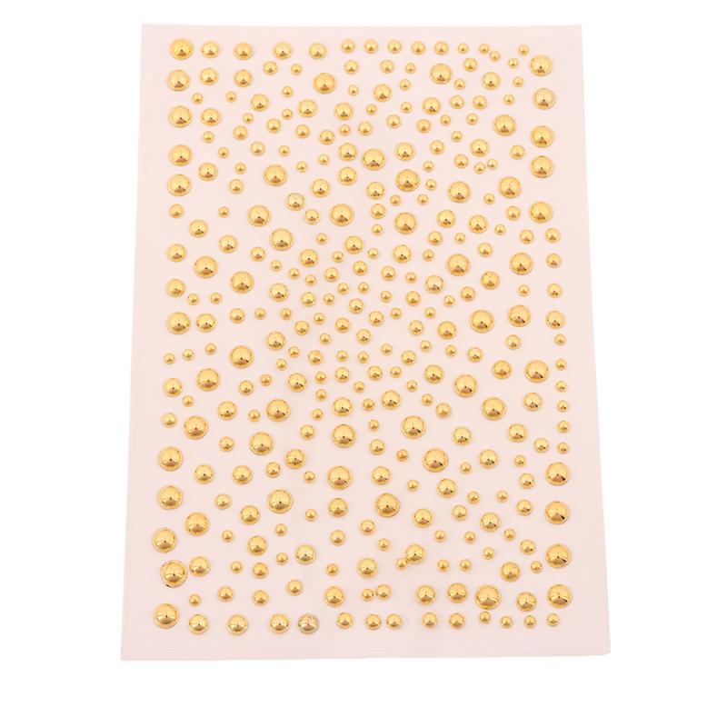 1Sheet Gold/Silver Non Piercing Lip Nails Sticker Self Adhesive Waterproof Fake Lip Nail Eyebrow Nose Nail Belly Button Jewelry