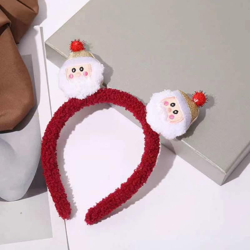 Christmas Hair Hoop Girls Plush Reindeer Antlers Deer Ear Christmas Party Cosplay Headbands Festival Hair Accessories Gifts