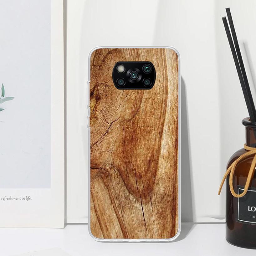Wood Wooden Pattern Phone Case For Xiaomi Poco X7 X6 X5 M7 M8 Pro F7 Ultra Redmi 15C 15 13C 13 12C 12 10 10C 10A Art Fundas Poco