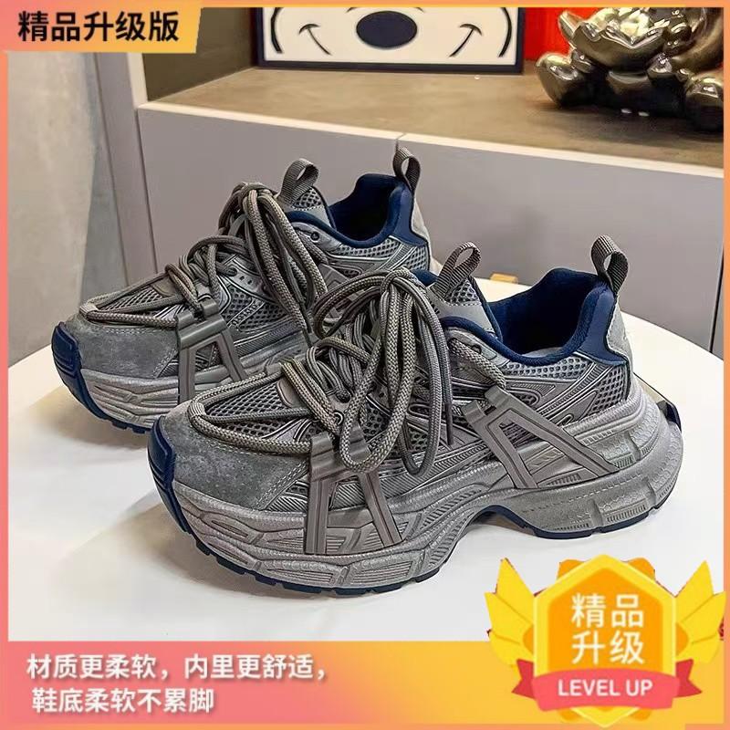 Sneakers British style 2025 autumn and winter new platform dad shoes casual, light and comfortable versatile niche women's shoes