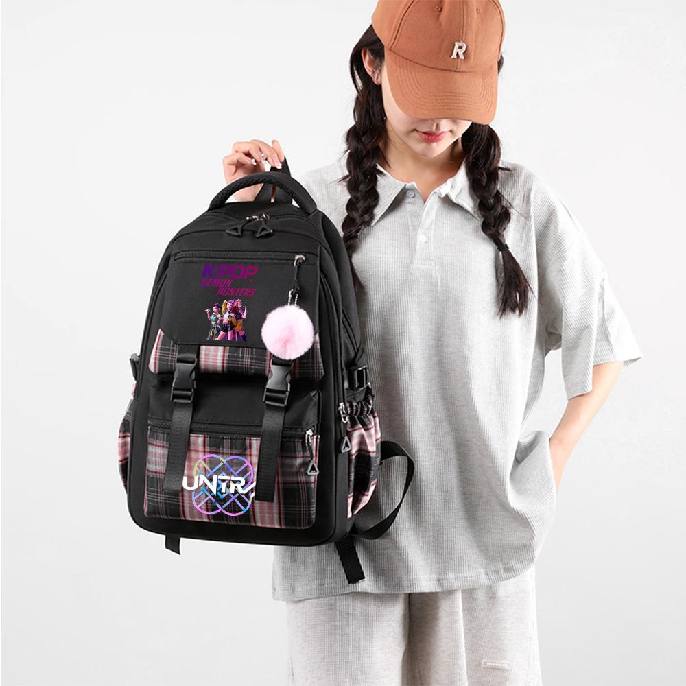 Anime Cute Cartoon K-Pop Printed Large Capacity Backpack for Teenger Student Girl Boy Schoolbag Bookbag Kid Gift Women Waterproof Travel Bag Mochila