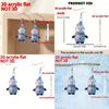Winter Holiday Acrylic Ear Accessories With Cartoon Snowman For Seasonal Wear