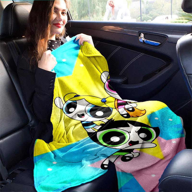 1pcPowerpuff Blanket - Soft and Comfortable for All Seasons - Perfect G