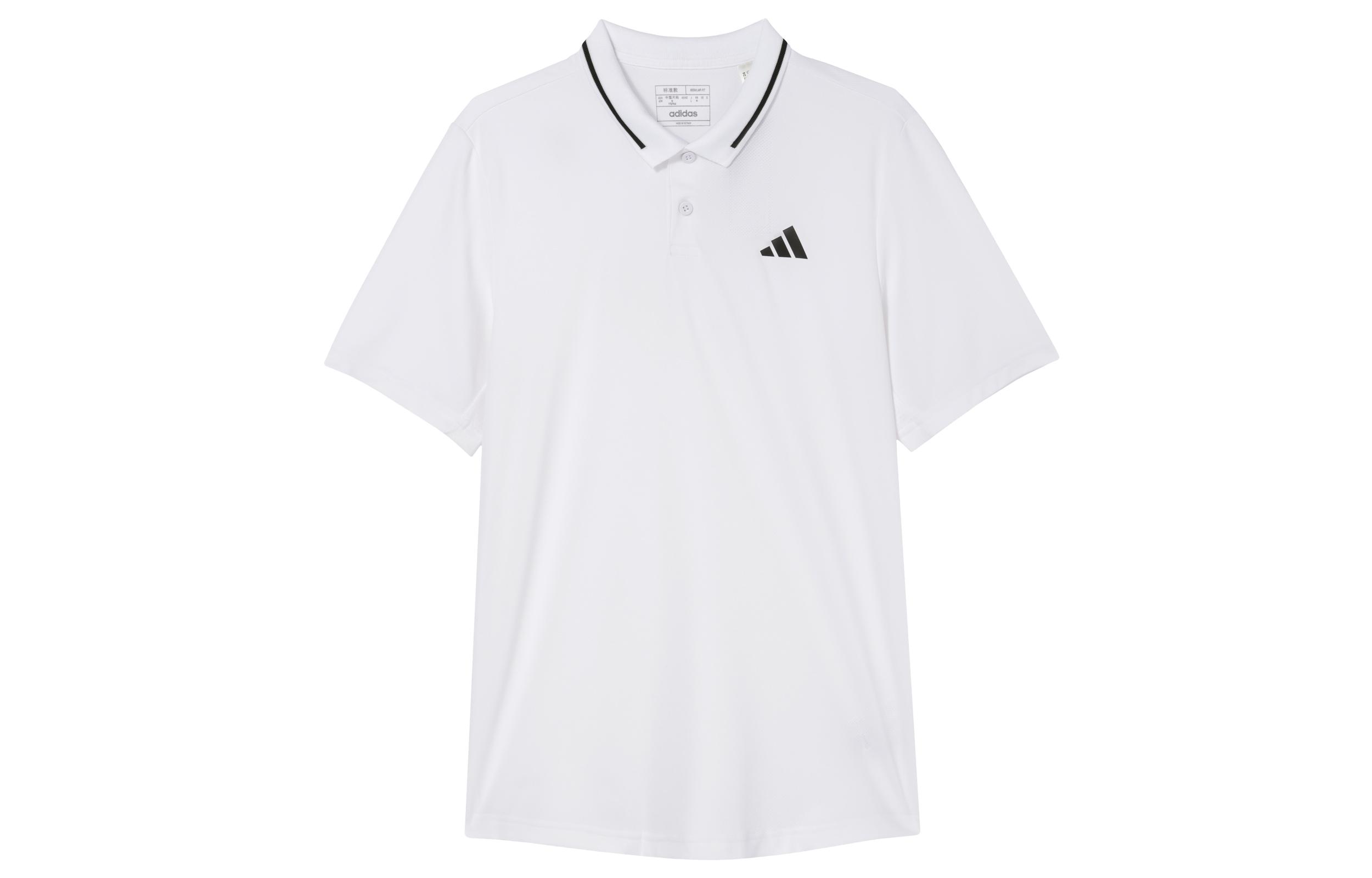 Adidas Polo Shirts Men s White Lapel Moderate Other HS3245 XS