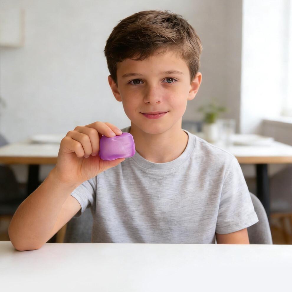 1-pack Stresskub Squishy Stressbollar för Vuxna Barn Sensorisk Fidgetleksak för Din Bästa Avkoppling och Chili - Fidget Ice Cubes One Cube