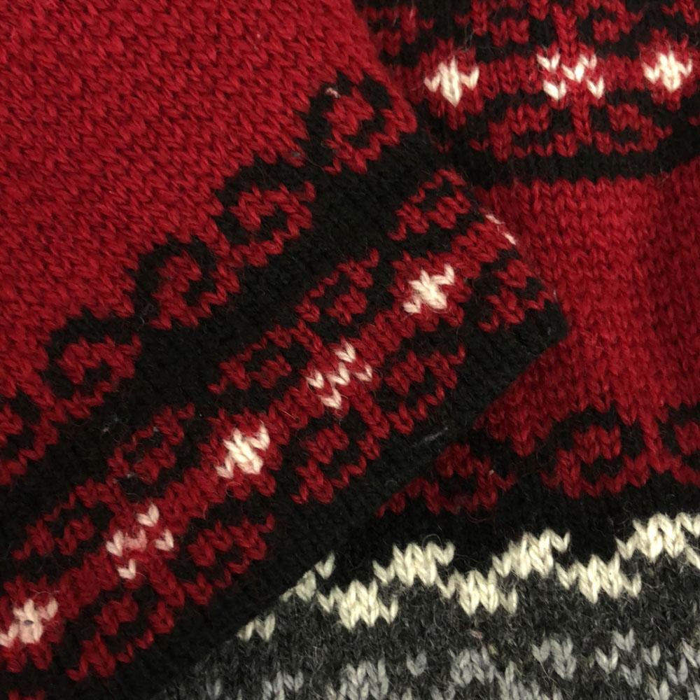 OLD 90s Tyrone Carcardigan Knit Jacket Red Women Used