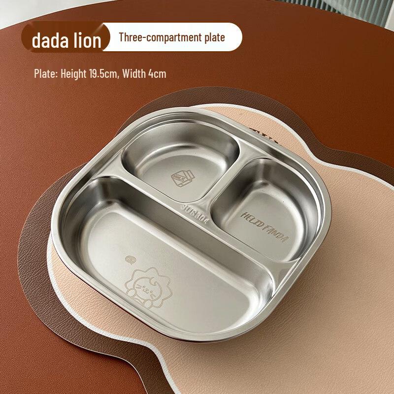 ZISIZ 304 Stainless Steel Divided Lunch Box