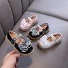 Spring-autumn New Style Ladylike Baby Girl Girls' Princess Rhinestone Flat Shoes, Leather Shoes, Dance Performance Shoes