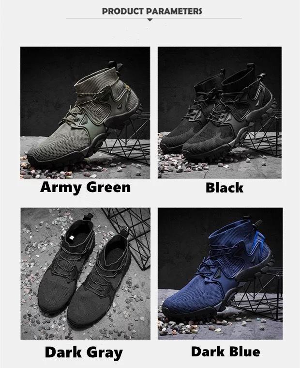 Unisex Mid-Cut Non-Slip Breathable Outdoor Hiking & Fishing Shoes