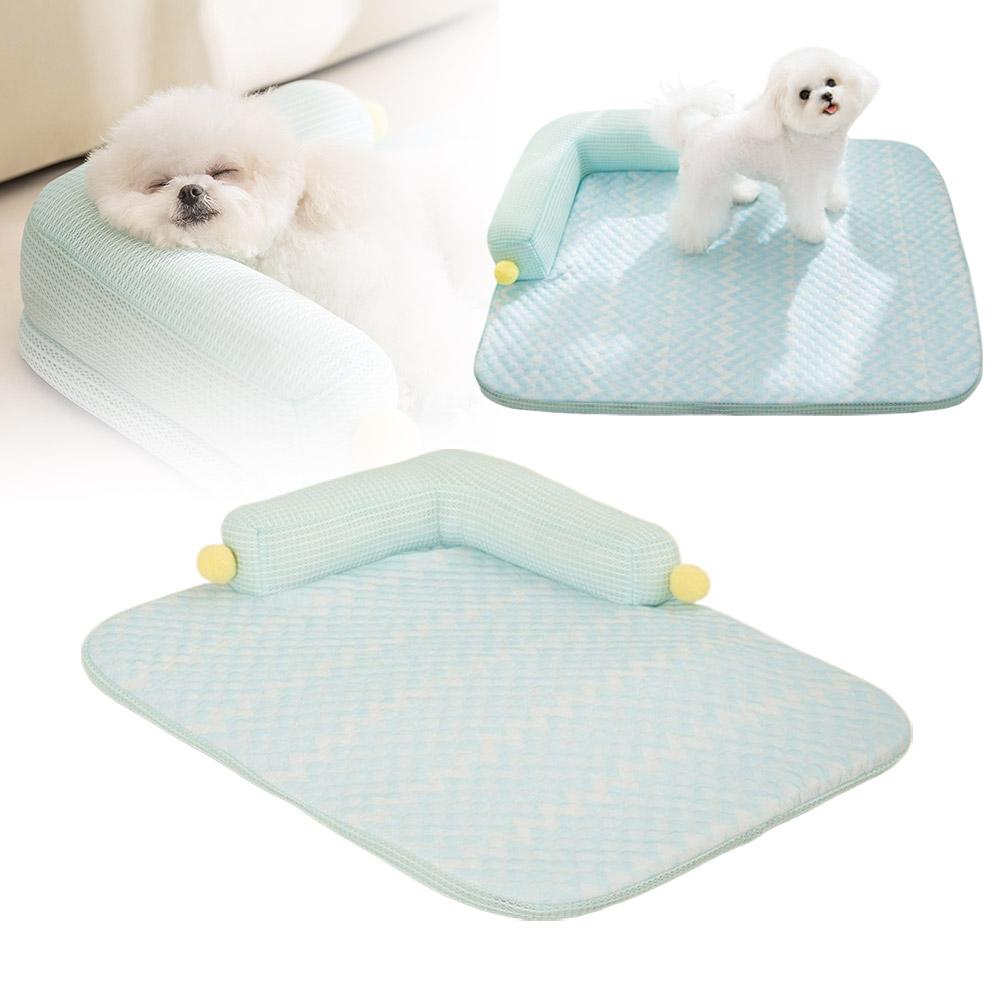 Breathable Cooling Pet Sleep Mats Soft Smooth Anti-slip Summer Dog Beds Removable Comfortable Pet Cool Bed Nest