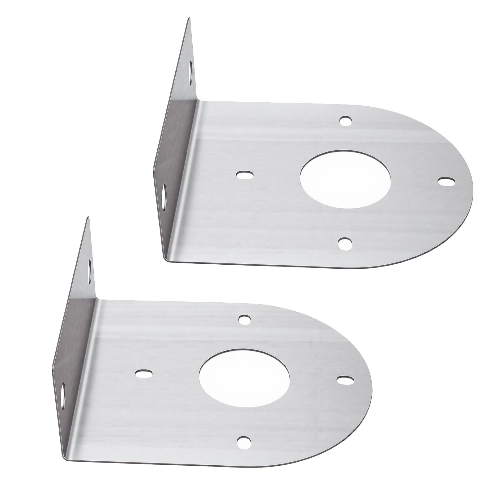 Watermelon LED Light Brackets 304 Stainless Steel Mounting Brackets with Pre Drilled Holes for Trucks Pickups Trailers
