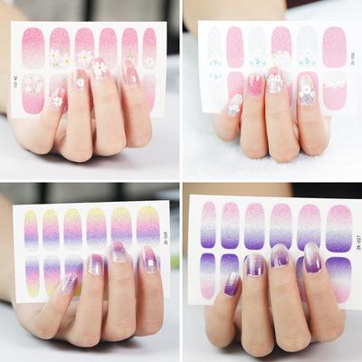 Little Daisy Nail Art Stickers Same Style Nail Stickers Finished Fake Nails Nail Art Stickers Sequin Nail Stickers