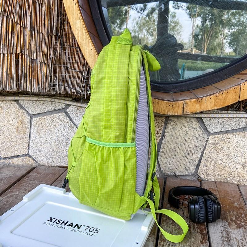 Outdoor Sports Waterproof Drawstring Backpack Large Capacity Travel Bag Student Plaid Backpack