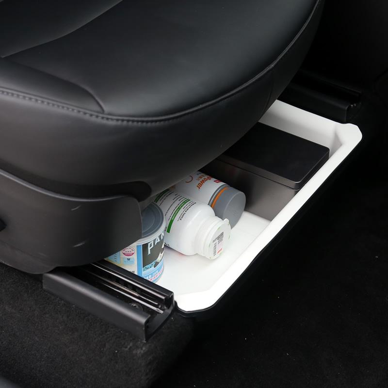 Under-Seat Storage Box for Tesla Model Y (Refresh Version) - Organizer Modification Accessories