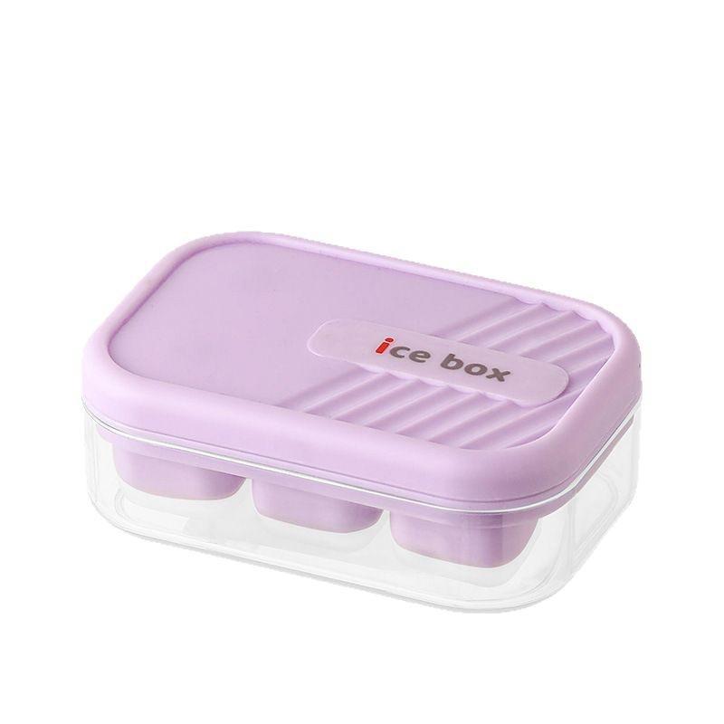 6 Grid Push Ice Cube Mould Ice Compartment Mini Summer Ice Mould Ice Storage Box Home Ice Cube Mould With Lid