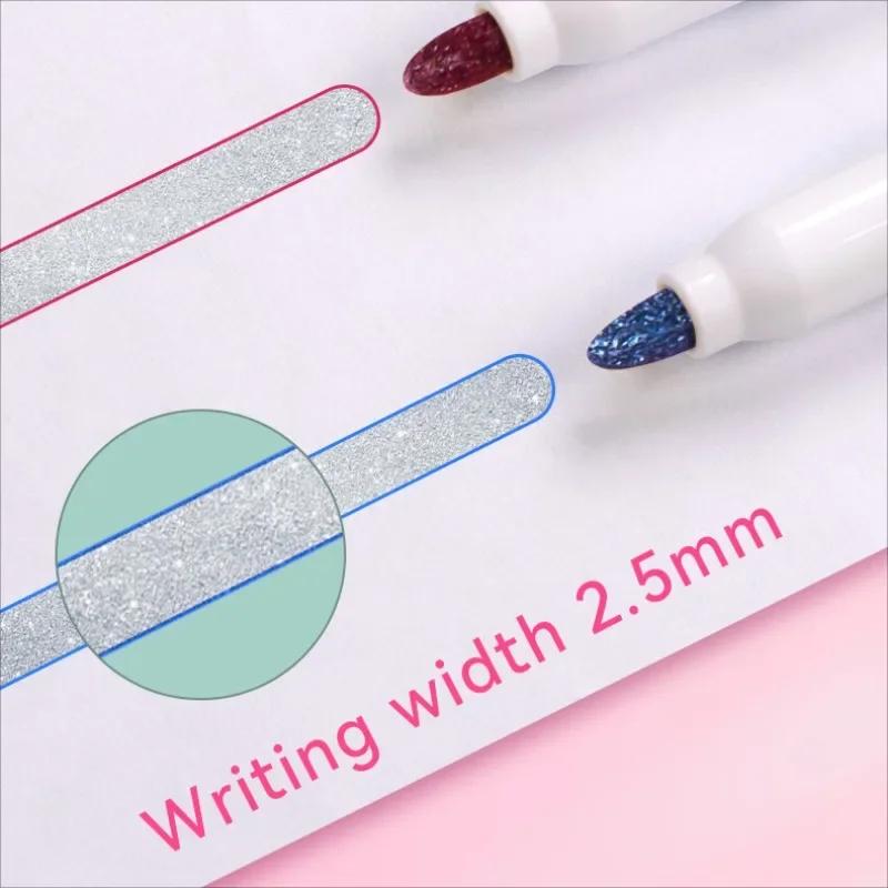 8-24 Colors Double Line Outline Art Pen Marker Pen DIY Graffiti Outline Marker Pen Highlighter Scrapbook Diary Poster Card Gift