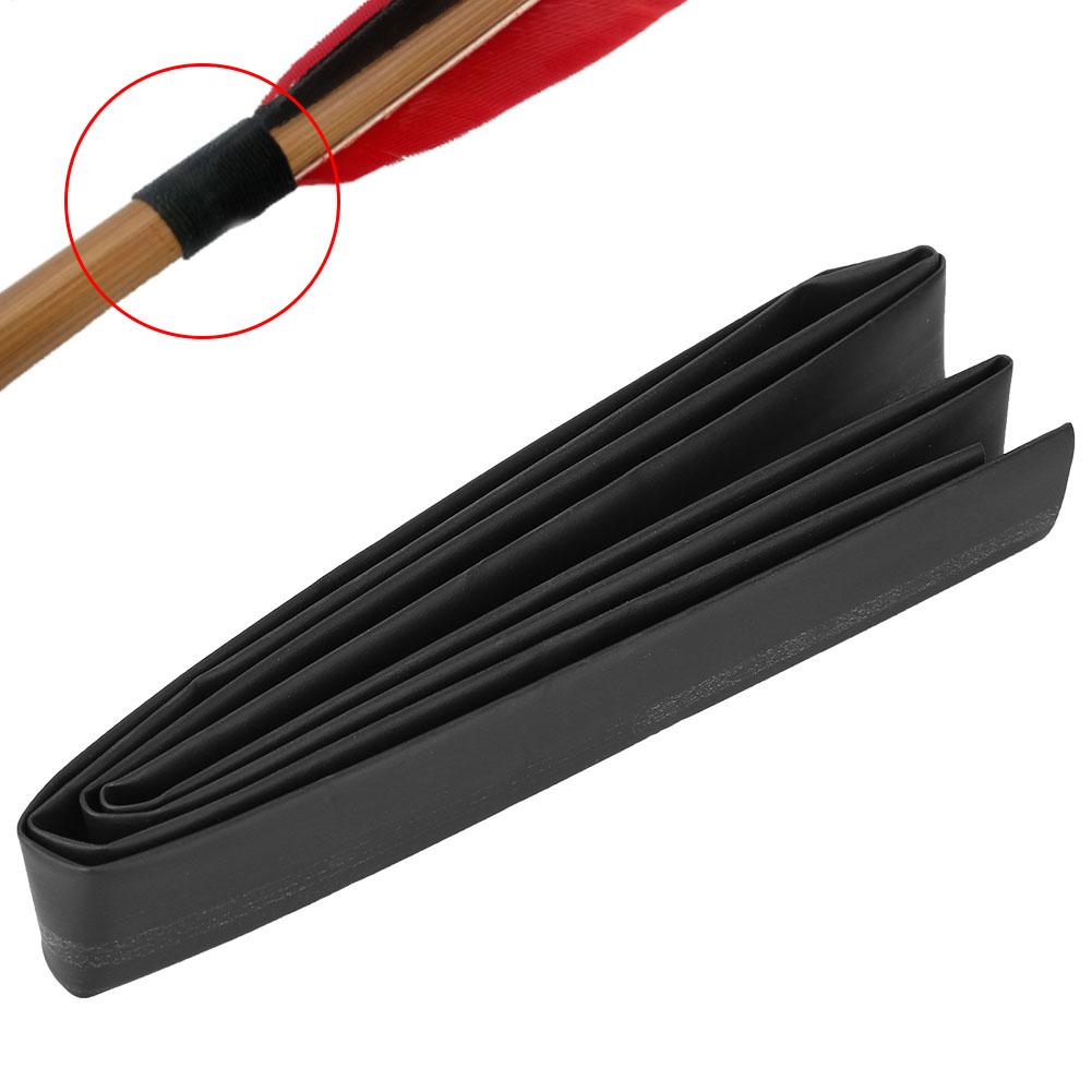 1 Pcs Archery Heat Shrink Tubing Black Rubber Wrap for Outdoor Hunting Shooting Accessories