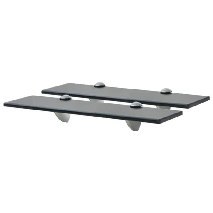 VidaXL Wall Shelves 2 Pcs Glass 40 X 20 Cm 8 Mm