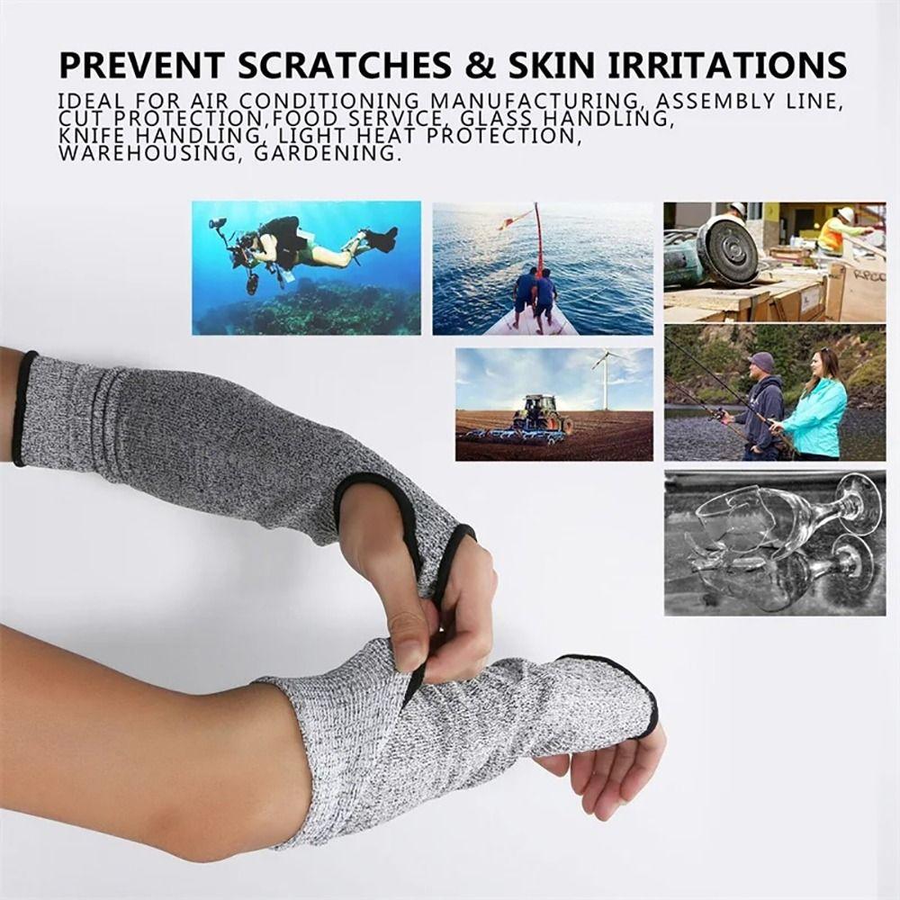1Pcs/1Pair Level 5 Safety Sleeves Cutting Resistant Guard Gloves New Anti-cut Arm Sleeve