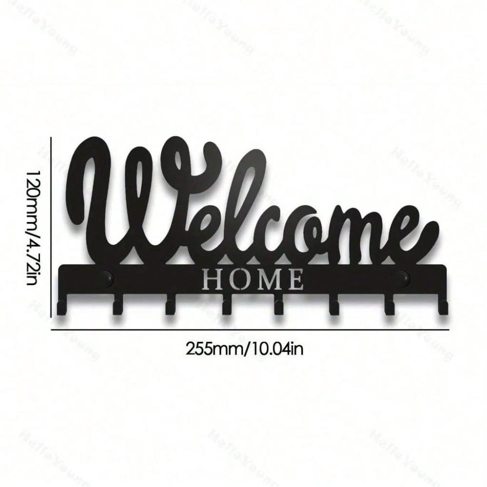 

Metal Wall Hooks Set, Entryway & Bathroom Organizer for Keys, Towels, Dog Leashes, Home Decor TY3492 різнокольоровий