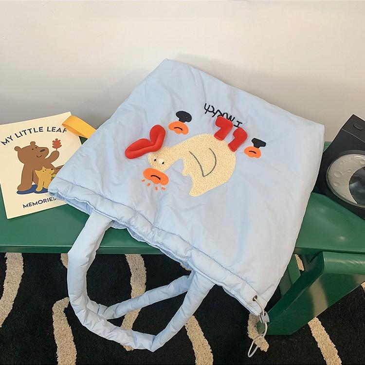 

Cute versatile shoulder bag cotton clothes trendy bag cloth bag large capacity student bag