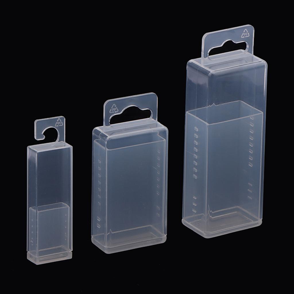 Transparent Plastic Drill Bit and Milling Cutter Storage Box with Telescopic Feature for Easy Organization and Access