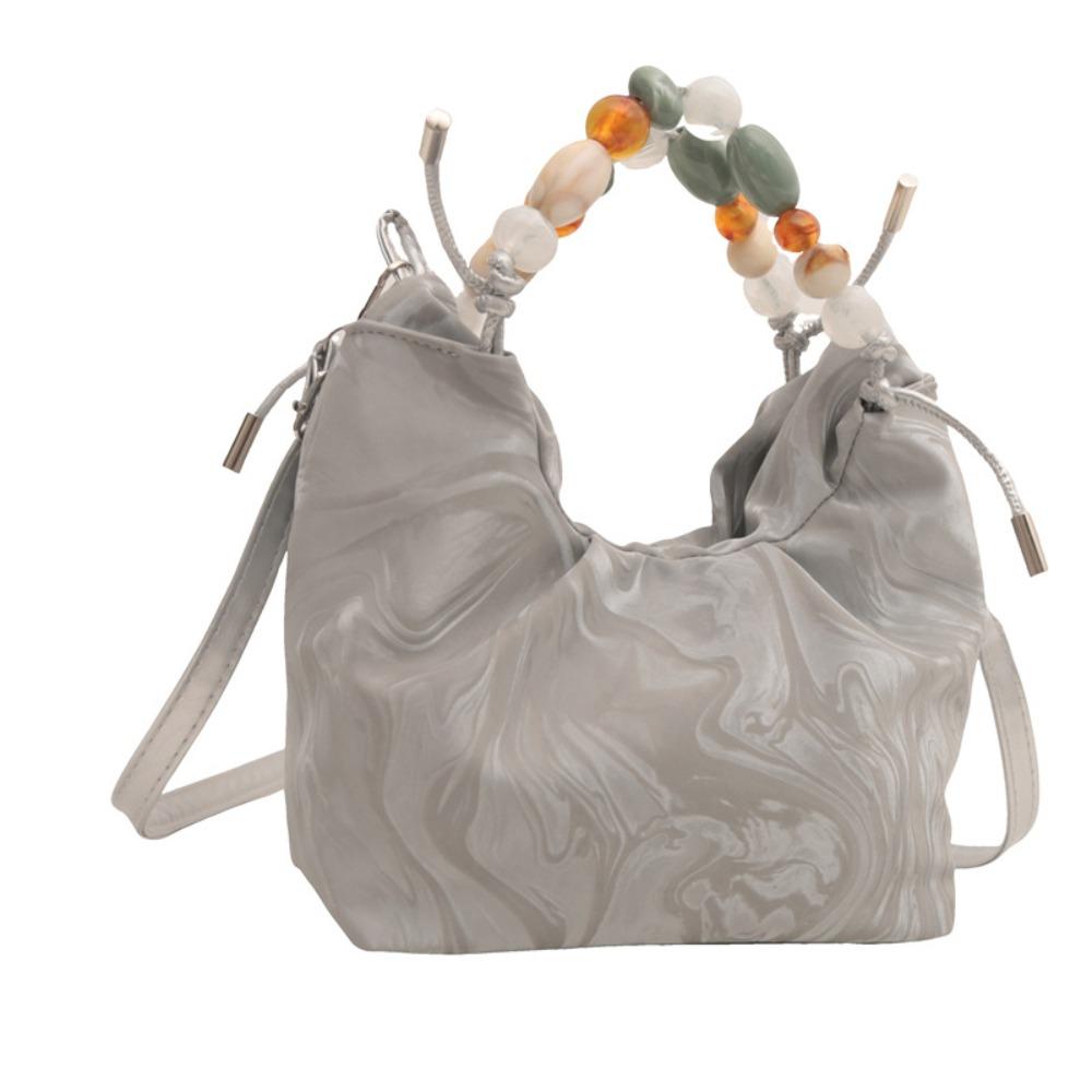 Large Capacity Crossbody Bucket Bag Tote Bag Cheongsam Bag New Chinese Style Handbag Wedding серебряный